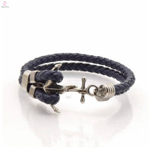 Nueva llegada de la moda ancla simple hombres pulsera personalizada